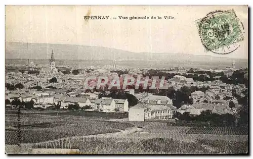 Ansichtskarte AK Epernay Vue Generale de la Ville