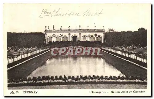 Cartes postales Epernay L Orangere Maison Moet et Chandon