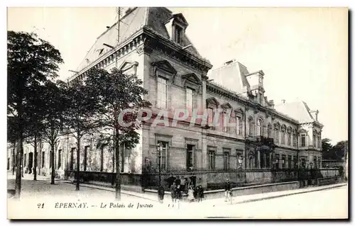 Ansichtskarte AK Epernay Le Palais de Justice Enfants