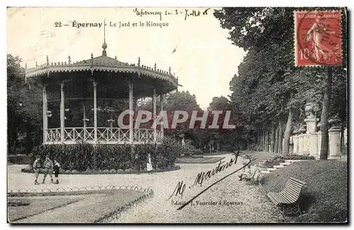 Cartes postales Epernay Le Jard et le Kiosque