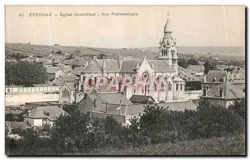 Ansichtskarte AK Epernay Eglise Saint Paul Vue Panoramique