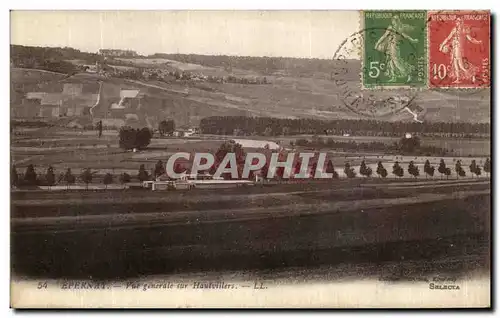 Cartes postales Epernay Vue Generale sur Hautvillers