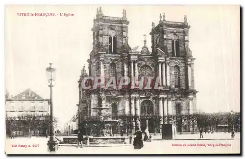 Cartes postales Vitry Le Francois L Eglise