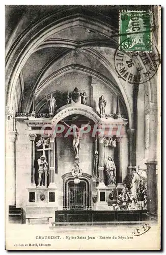 Cartes postales Chaumont Eglise Saint Jean Entree du Sepulcre