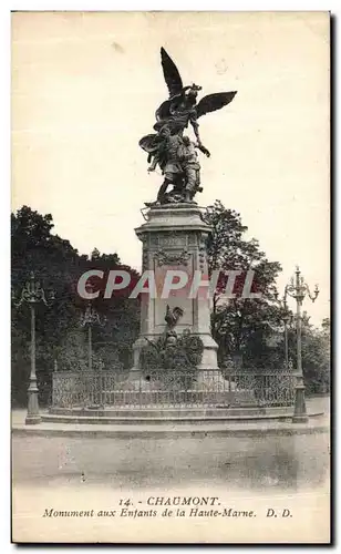 Ansichtskarte AK Chaumont Monument aux Enfants de la Haute Marne Militaria