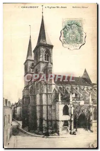 Cartes postales Chaumont L Eglise St Jean