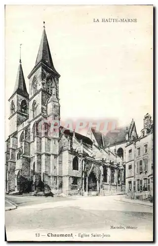 Cartes postales Chaumont Eglise Saint Jean