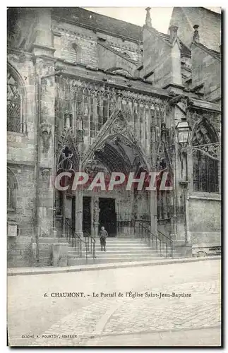 Cartes postales Chaumont Le Portail L Eglise Saint Jean Baptiste