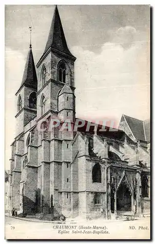 Cartes postales Chaumont Eglise Saint Jean Baptiste