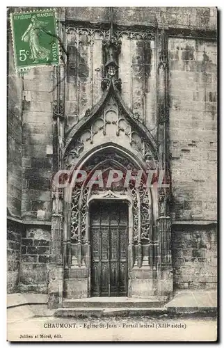 Ansichtskarte AK Chaumont Eglise St Jean Portail lateral