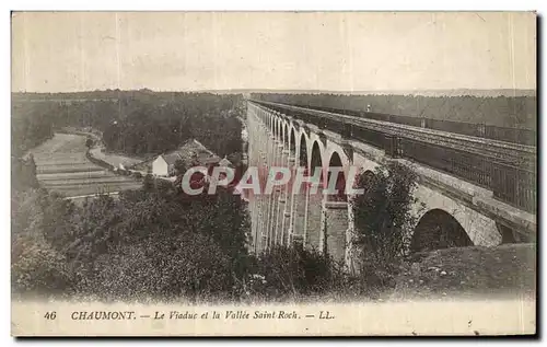 Ansichtskarte AK Chaumont Le Viaduc et la Vallee Saint Roch