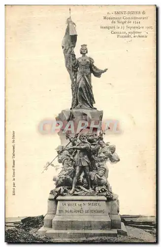 Ansichtskarte AK Saint Dizier monument Commemoratif du Siege de 1544 Militaria