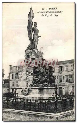 Cartes postales Saint Dizier Monument Commemoratif du Siege de 1544 Militaria