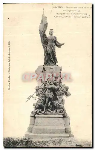 Ansichtskarte AK Saint Dizier Monument Commemoratif du Siege de 1544 Militaria