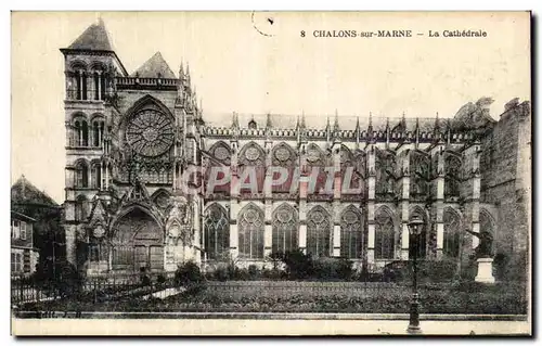 Ansichtskarte AK Chalons s Marne La Cathedrale