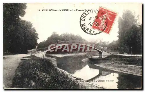 Cartes postales Chalons Sur Marne La Passerelle