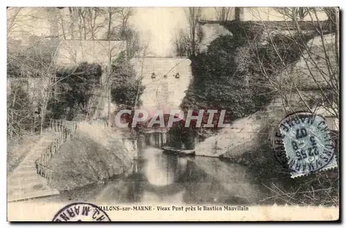 Cartes postales Chalons Sur Marne Vieux Pont Pres le Bastien Mauvilain