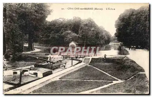 Cartes postales Chalons Sur Marne L Ecluse Peniche