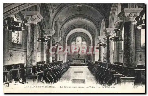 Ansichtskarte AK Chalons Sur Marne Le Grand Seminaire Interieur de la Chapelle