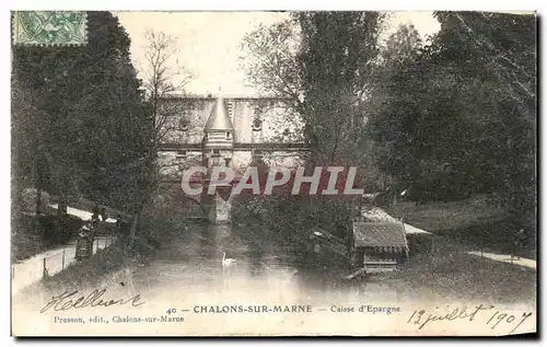 Cartes postales Chalons Sur Marne Caisse d Epargne