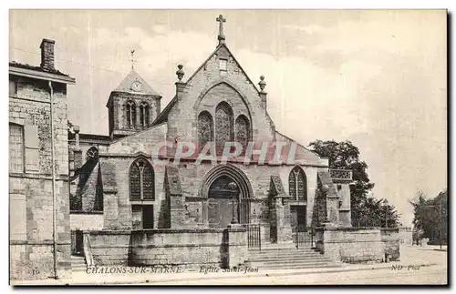 Ansichtskarte AK Chalons Sur Marne Eglise Saint Jean