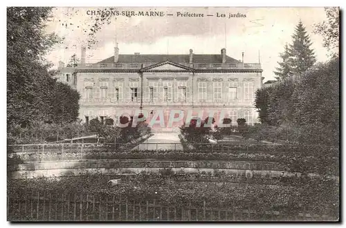 Cartes postales Chalons Sur Marne Prefecture Les Jardins