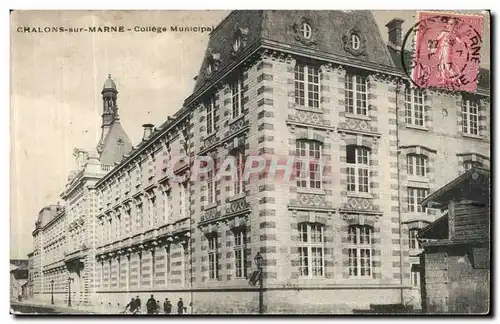 Ansichtskarte AK Chalons Sur Marne College Municipal