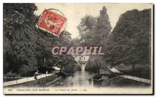 Cartes postales Chalons Sur Marne Le Canal du Jarde