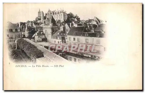 Cartes postales Loches La Ville Haute