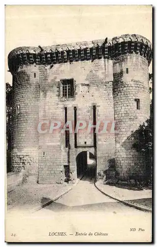 Cartes postales Loches Entree du Chateau