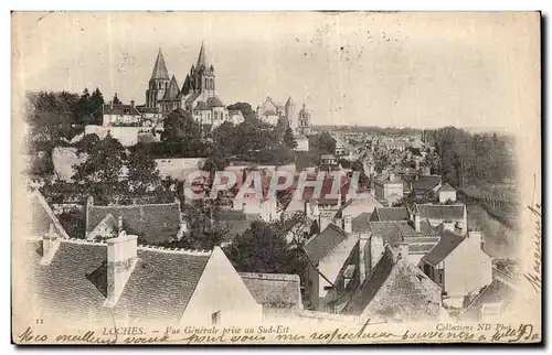 Cartes postales Loches Vue Generale prise au Sud Est