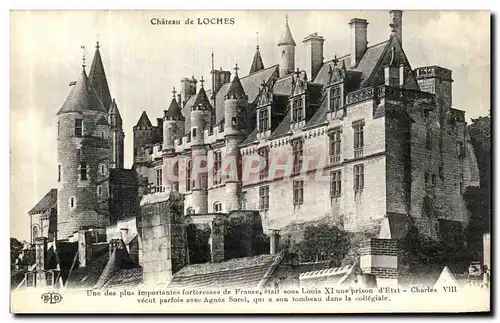 Cartes postales Loches Chateau