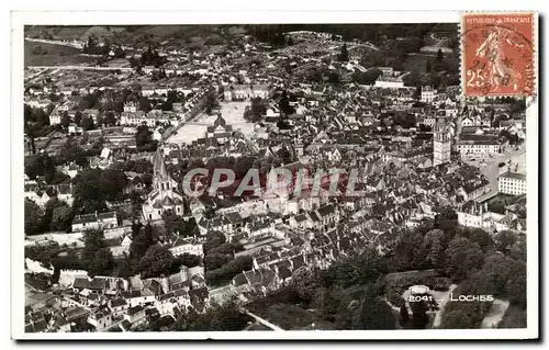 Cartes postales Loches Vue aerienne