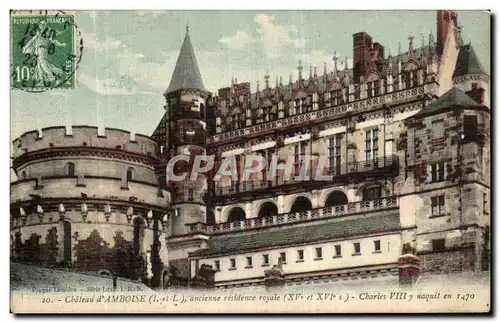 Cartes postales Amboise Le Chateau anciene residence royal