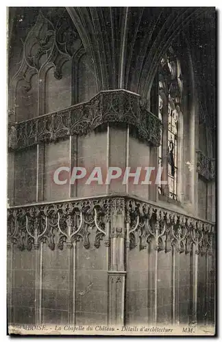 Cartes postales Amboise Le Chapelle du Chateau Details d architecture