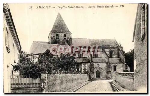 Cartes postales Amboise L Eglise Saint Denis