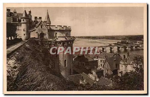 Ansichtskarte AK Amboise Vue Sur La Loire Et La Terrasse Du Chateau