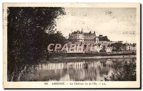 Cartes postales Amboise Le Chateau vu de I lle