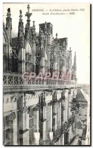 Ansichtskarte AK Amboise Le Chateau facade Charles VIII