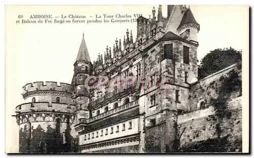 Ansichtskarte AK Amboise Le Chateau La Tour Charles VIII