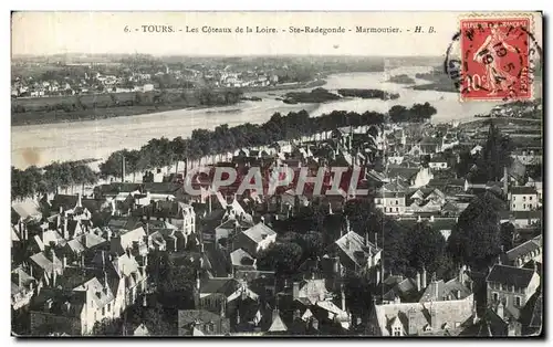 Cartes postales Tours Les Coteaux de la Loire Ste Radegonde Marmoutier