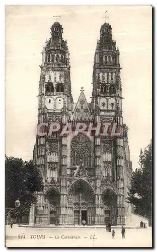 Cartes postales Tours La Cathedrale