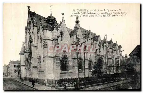 Cartes postales Tours L Eglise ND Lariche