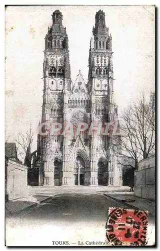 Cartes postales Tours La Cathedrale