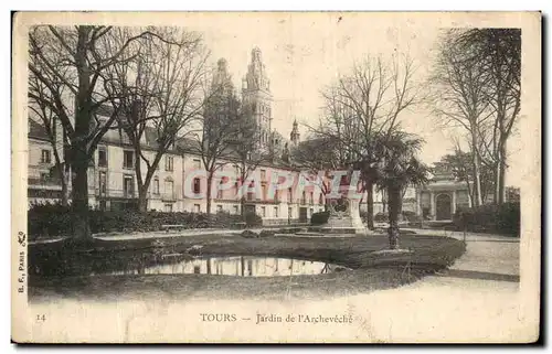 Ansichtskarte AK Tours Jardin de L Archeveche