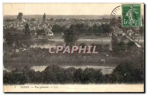 Cartes postales Tours Vue Generale