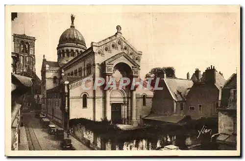 Cartes postales Tours La Basilique St Martin Et La Tour Charlemagne Dans le Found