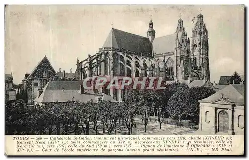 Cartes postales Tours Cathedrale St Gatien