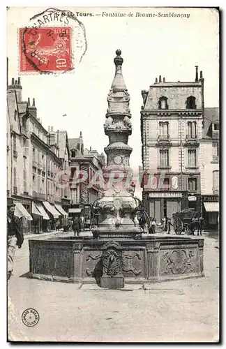 Ansichtskarte AK Tours Fontaine de Beaune Semblancay