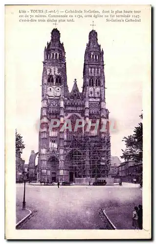 Cartes postales Tours La Cathedrale St Gatien